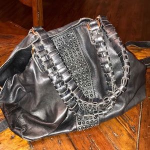 Liebeskind Studded Black Shoulder Bag